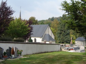 église vue depuis le cimetière