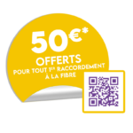50€ pour avoir la fibre ! 